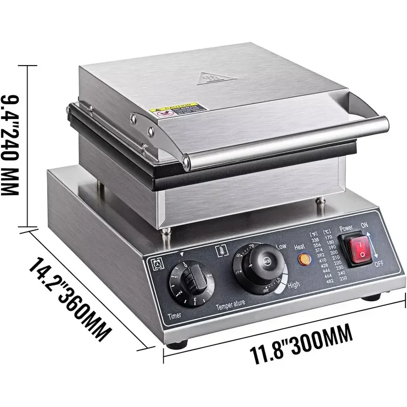 25 Hole Electric Poffertjes Maker 1750W Mini Dutch Pancake Machine Adjustable Temperature Bread Baker for Home Kitchen Use