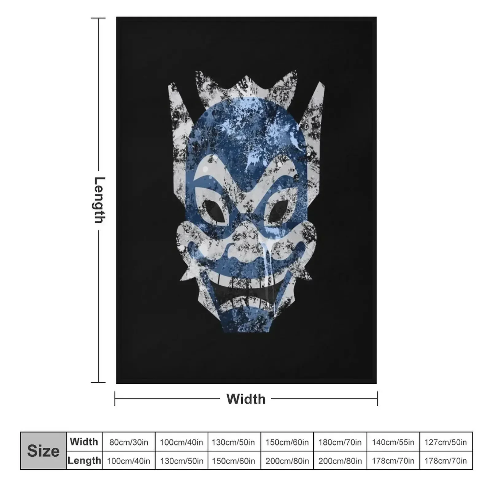 Blue Spirit Splatter Throw Blanket warm winter Designers wednesday Winter beds Blankets