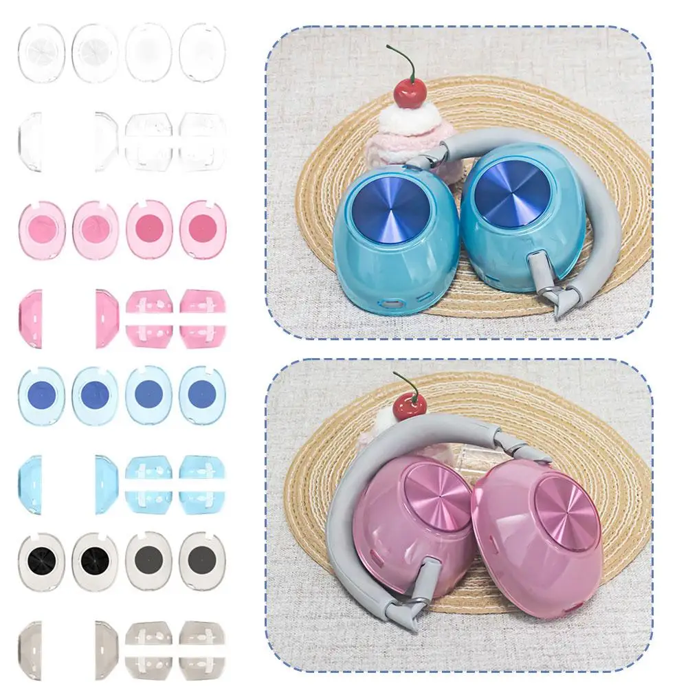 حافظة شفافة من البولي يوريثان لهاتف سوني WH-1000XM6 سماعة رأس مضادة للصدمات ومضادة للسقوط حافظة سماعة رأس مقاومة للماء لهاتف سوني WH-1000XM6