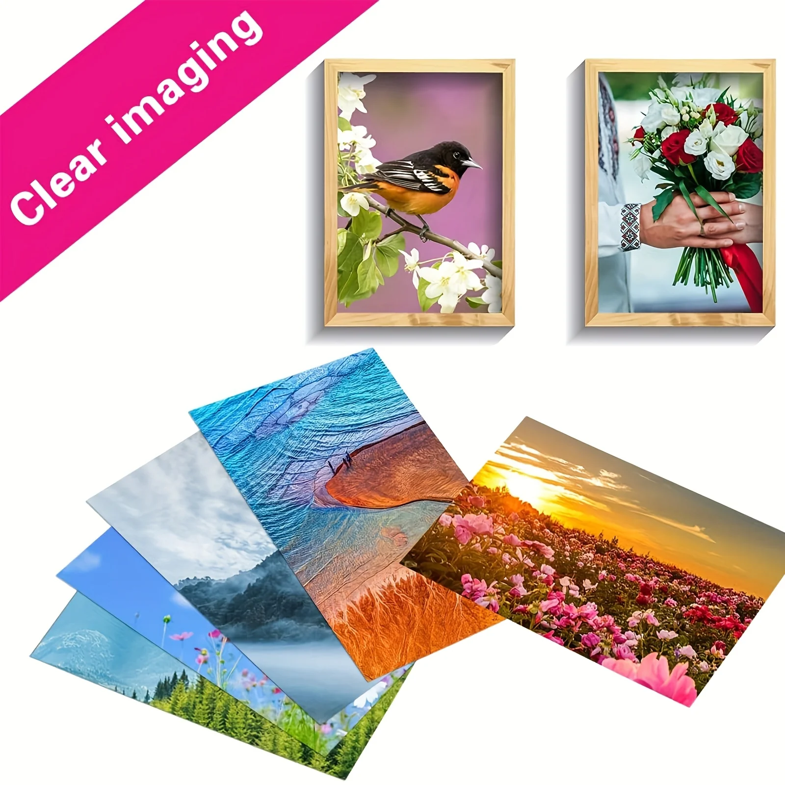 3.5×5 inch Size Glossy Photo Paper Paper for Inkjet Printer 100 Sheets 180G/200G Photo Paper