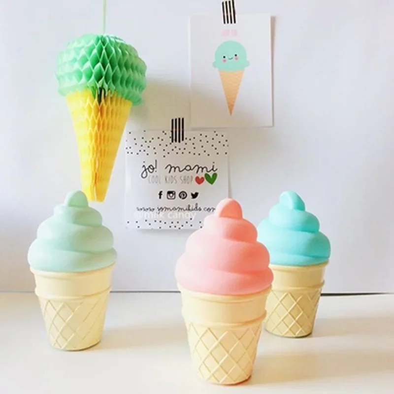 The Same Paragraph Ice Cream Night Light Baby Feeding Lamp From Night Light Room Decoration Simulation Ice Cream