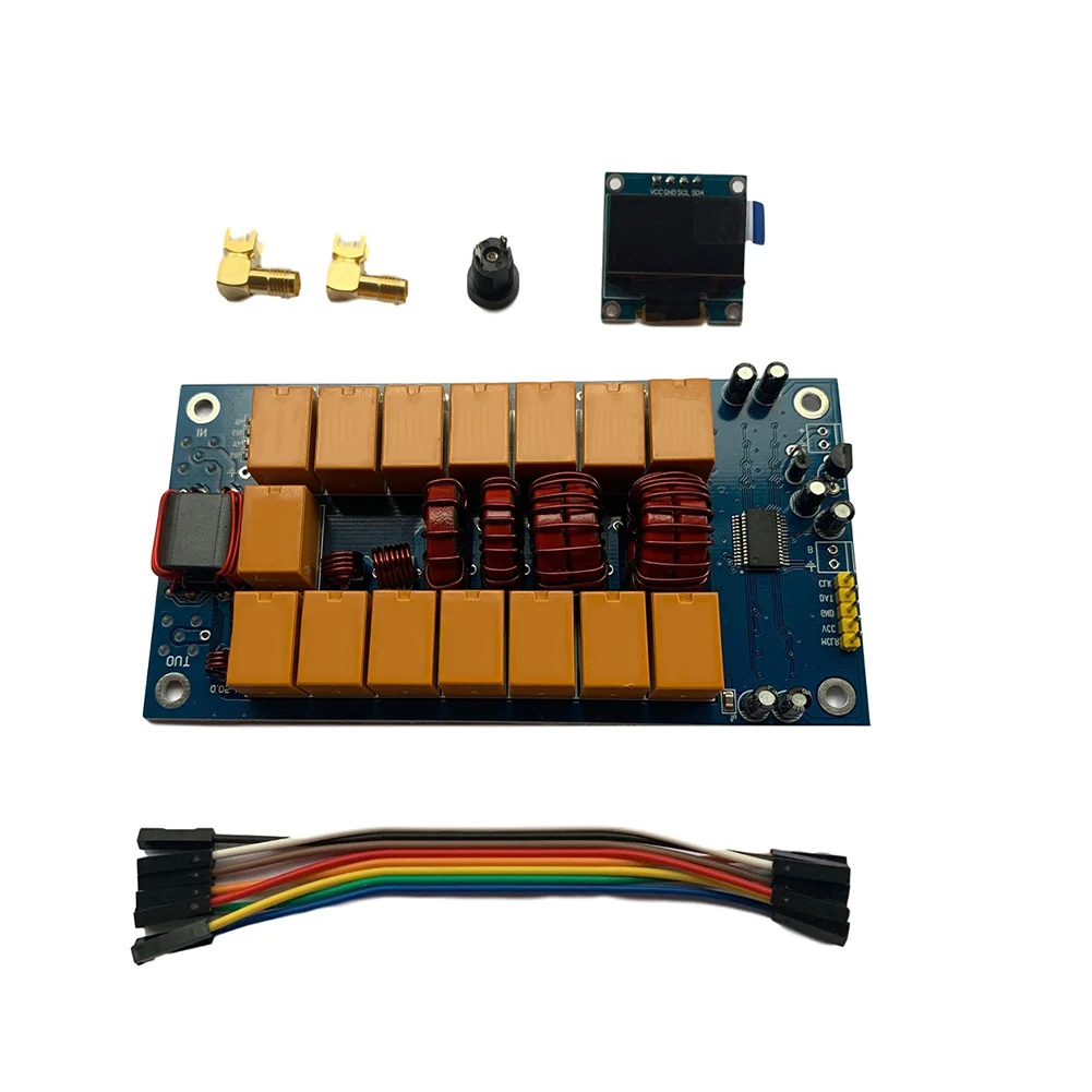 /0.96 /Inch /OLED ATU100 Automatic Antenna Tuner 1.8-50MHz HF Ham Radio DIY Kit With Firmware Programming And Power Meter Detect