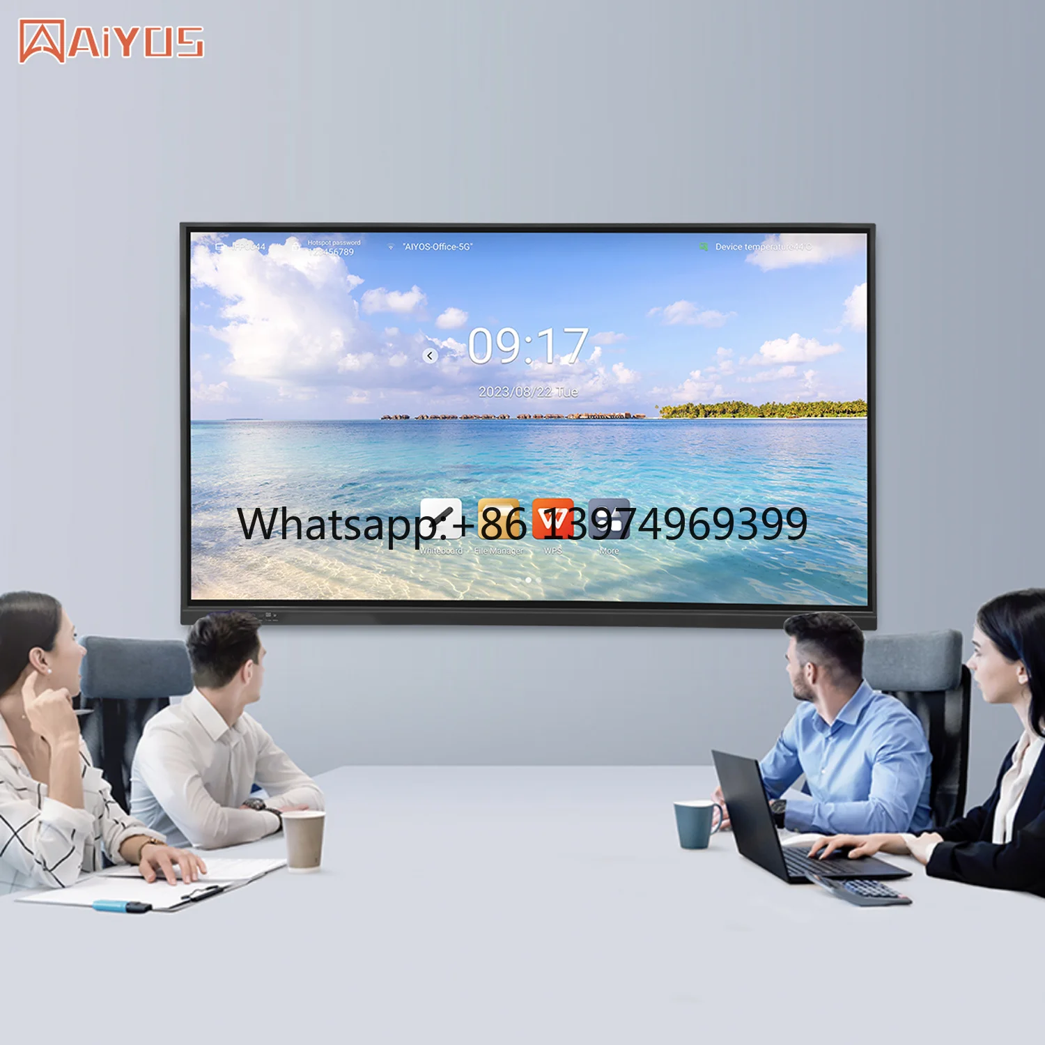 Original Manufacturer 55/65/43 Inch Electronic Whiteboard Direct Sales Touch Conference All-in-one Standard Whiteboard Machine