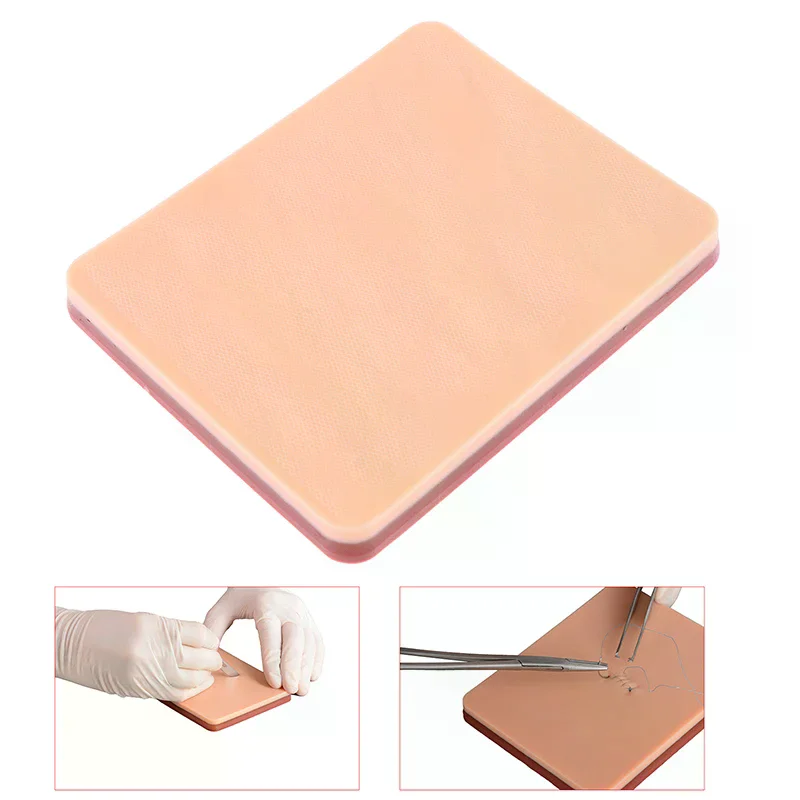 /Kuz/Simulation Skin Suture Training Model Surgical Suture Knotting Teaching Pad Gadgets Self Designed Wounds Reusable Silicone