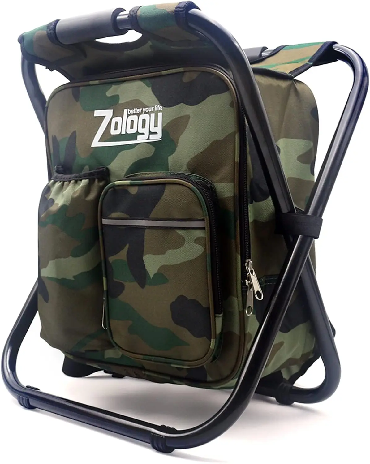 

Портативное складное кресло для кемпинга с рюкзаком-холодильником, камуфляжное сиденье для активного отдыха, походов и рыбалки