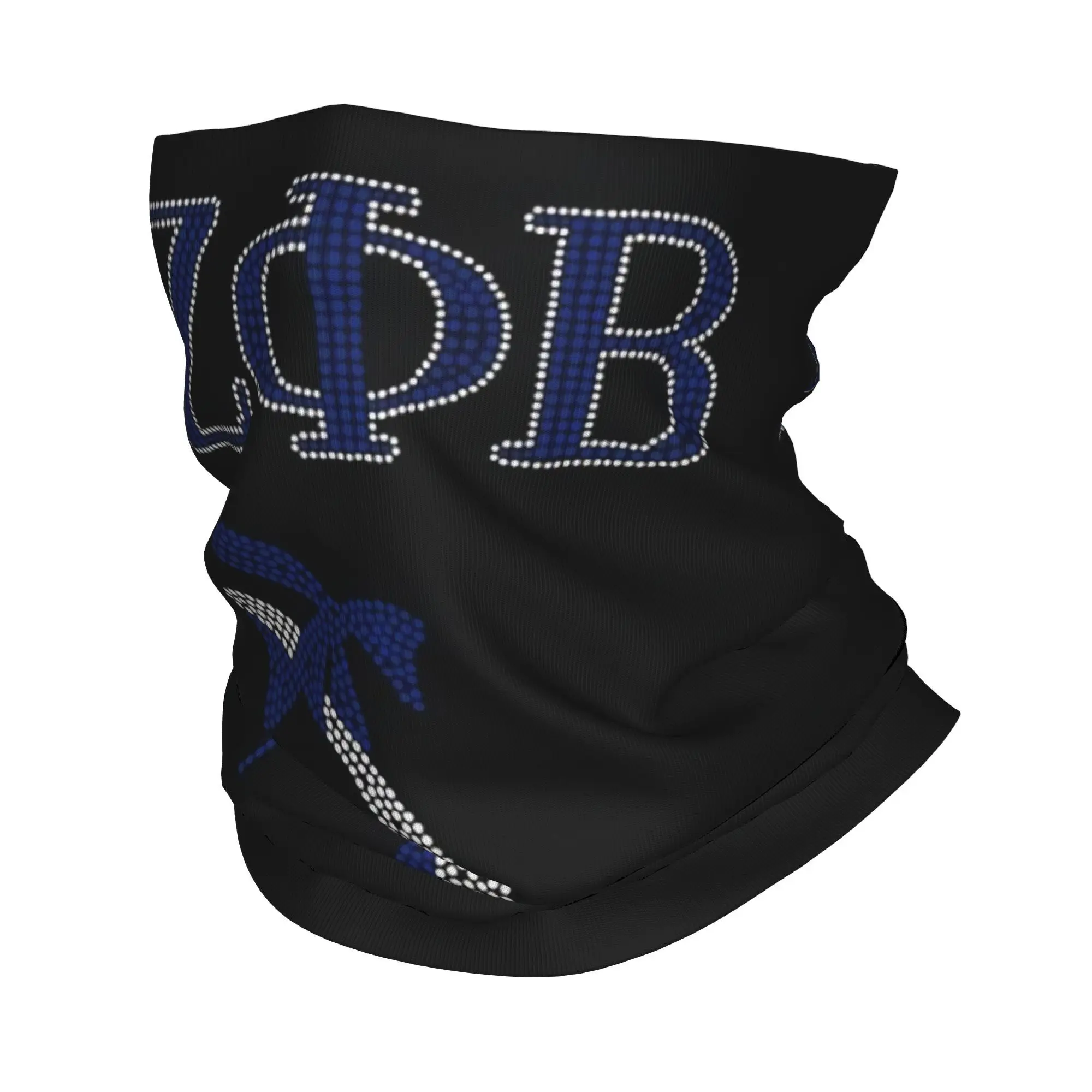 Custom Zeta Phi Beta  Sorority Bandana Neck Gaiter Windproof Face Scarf Cover Men Women Greek Letter Headwear Tube Balaclava