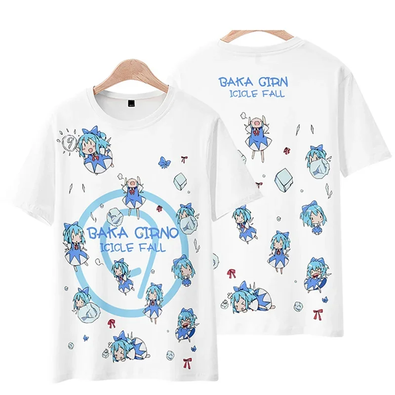 Summer Game Touhou Project Graphic T-shirt Harajuku Fashion Cartoon Boy 3D Printed T-shirt Street Clothing Y2K Girl Kids Crewnec