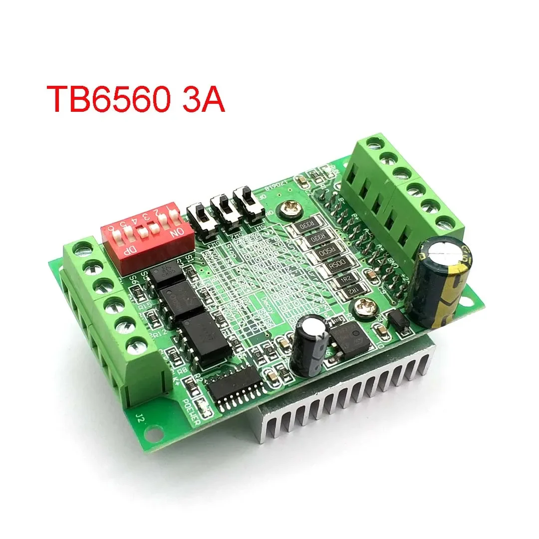 1 Axis TB6560 Stepper Motor Driver Controller Board 3.5A 10V-35V CNC Rounter Control Low Voltage Over Heat Current Protection