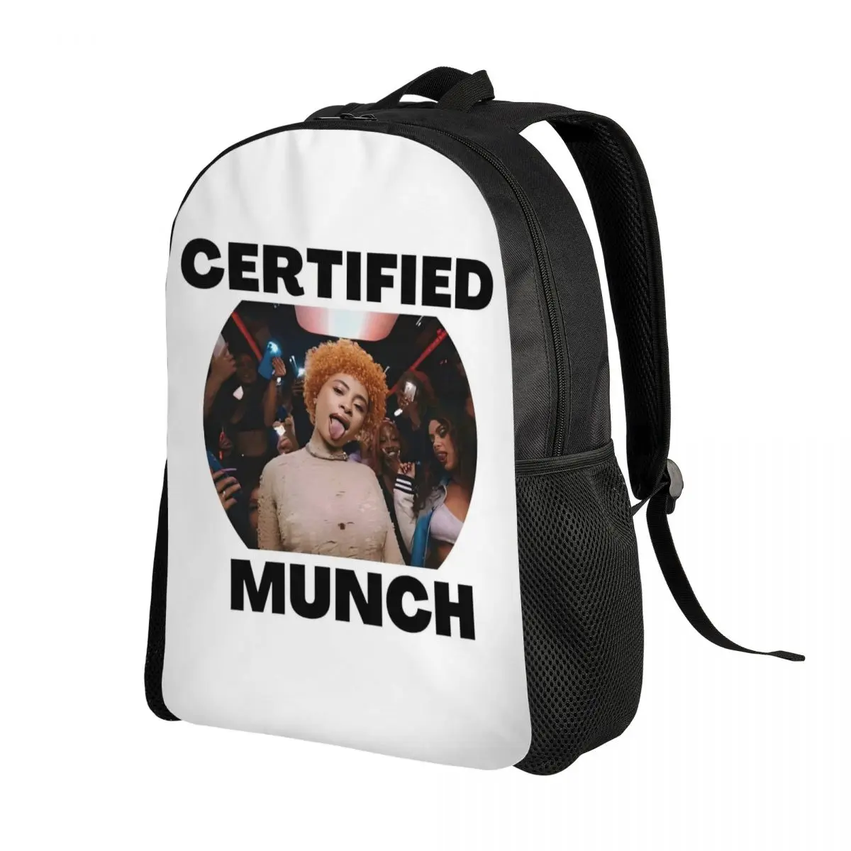 Custom Ice Spice Hiphop Music Rap Munch Backpacks Women Men Fashion Bookbag for School College Bags