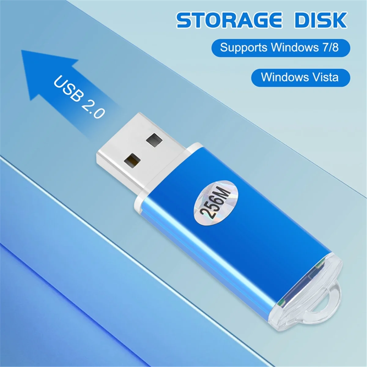 Superior 256 MB USB 2.0 Flash U disco azul