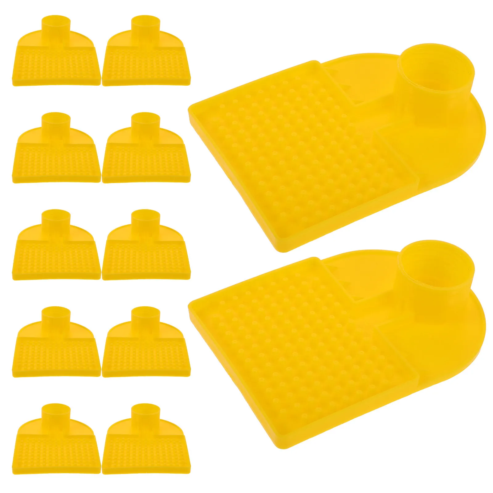 12Pcs Bee Water Feeder Cup Point-Style Antidrowning Design for Sugar Water Mineral Bottle Compatibility Indoor Outdoor
