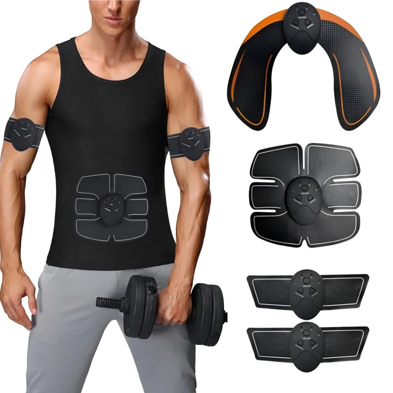 

Wireless EMS Electric Muscle ABS Stimulator Fitness Buttock Abdomen Arms Legs Hip Trainer Weight Loss Body Slimming Massager