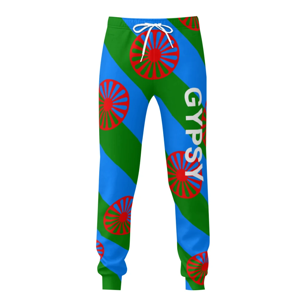 Gypsy Flag Mens Sweatpants with Pockets Joggers for Men Sports Casual Sweat Pants With Drawstring