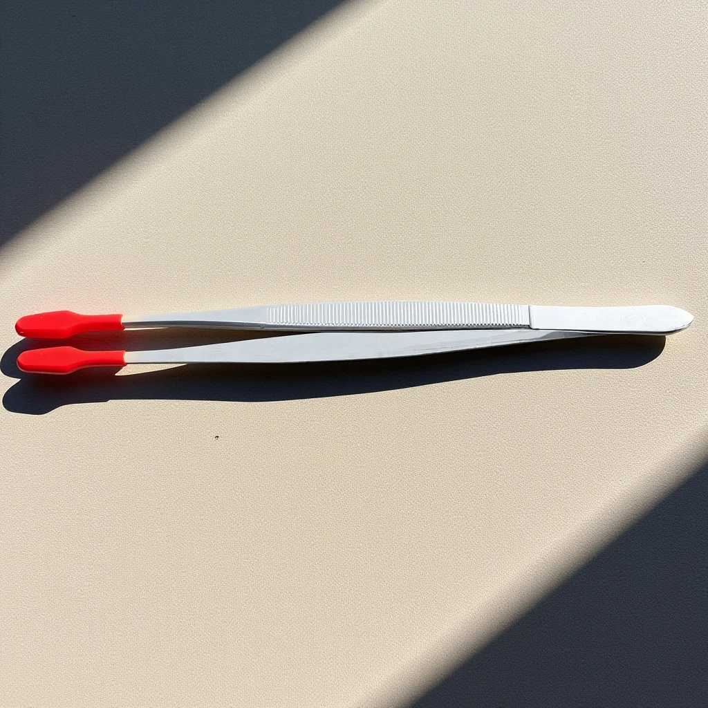 

Rubber Coated Tweezers Smooth Polished Tips Prevent Scratching Ideal for Coin Collecting Craft Projects Hobby Tools