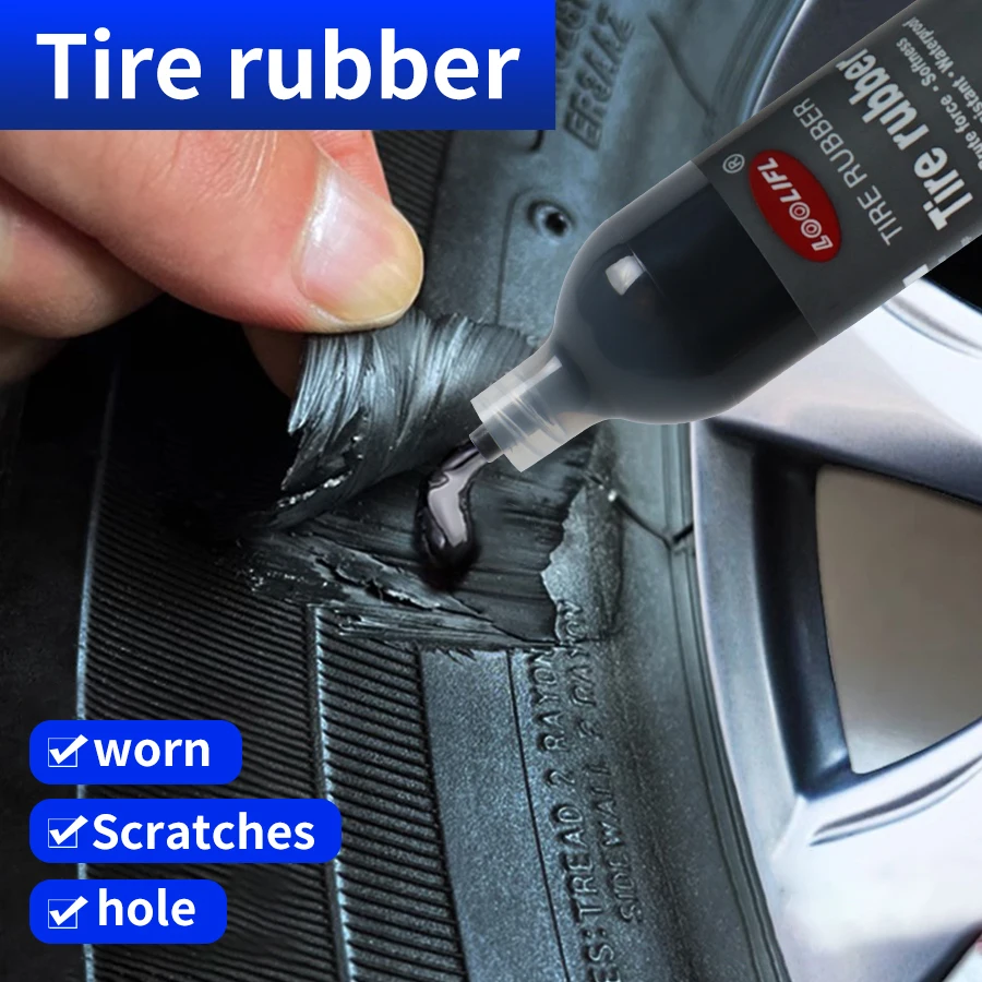 Repair Tire Cracks Strong Black Glue \