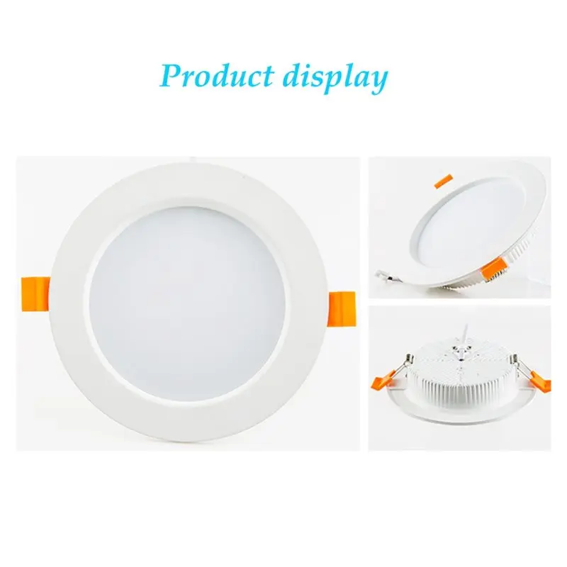 ABAG LED راحة النازل الأضواء لوحة السقف الداخلي الإضاءة مصابيح مستديرة أسفل #2