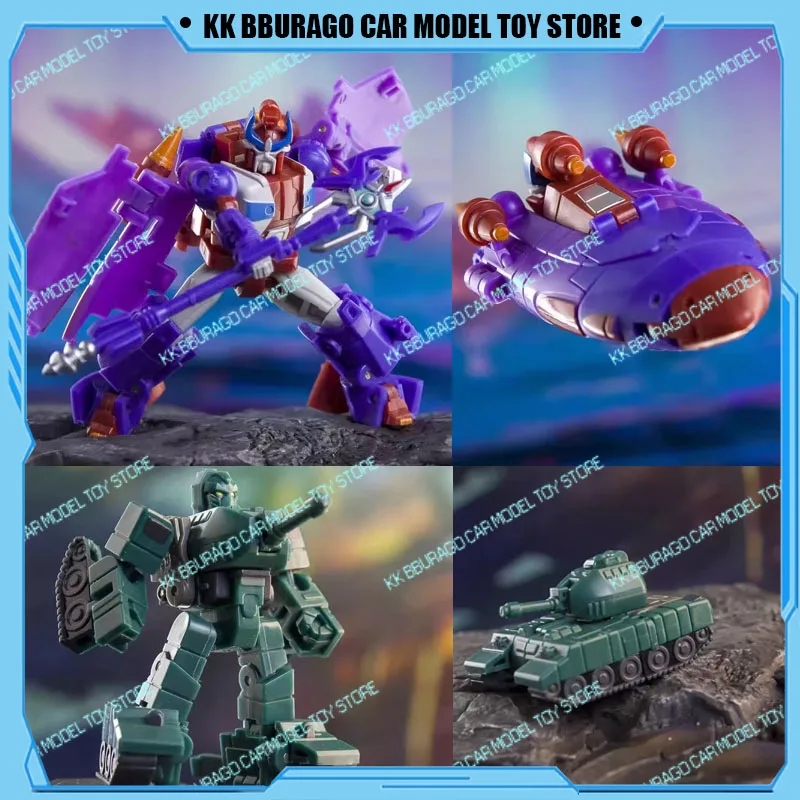 

New DrWu DW-E40G&DW-E42 Action Figure G1 Transformation Alpha Trion Green Warpath 2PCS/SET Small Model Joint Figures Boy Present