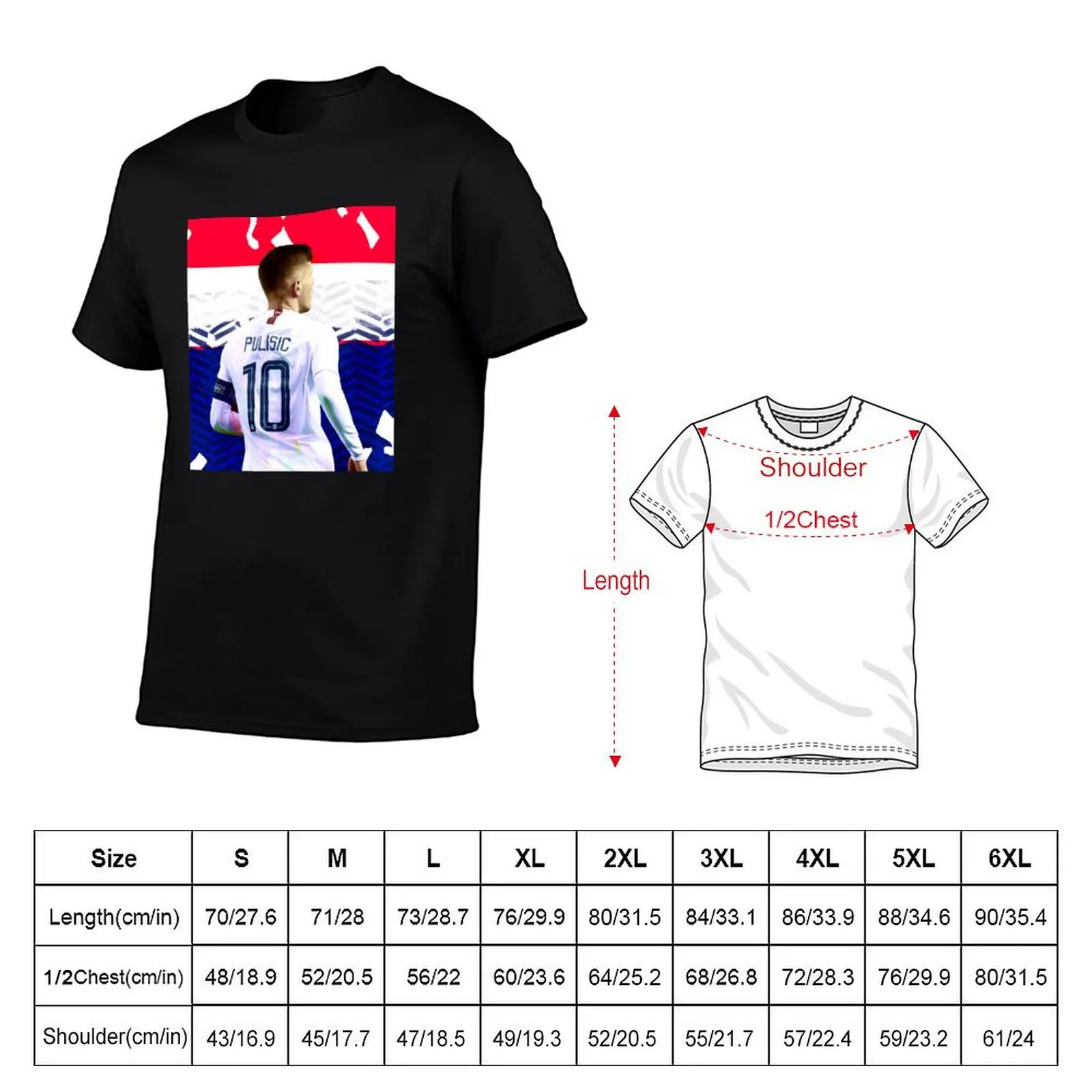 Christian Pulisic Art Design Draw Street Art Graphic Paint Football USA T-Shirt heavyweights man t shirt mens graphic t-shirts