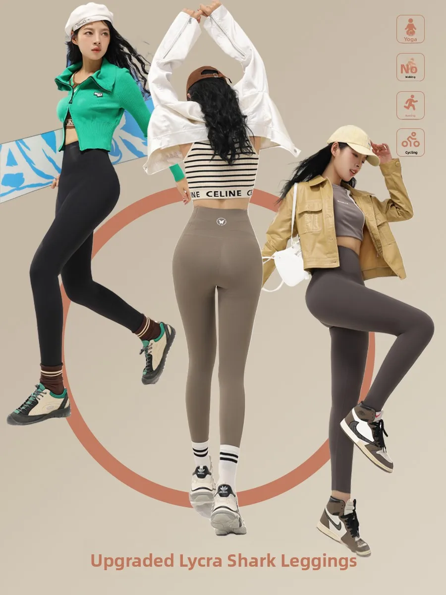 Women's Yoga Pants arkskin Design Fce Lined Thiened Autumn Winter Warm Tummy Control Butt Lifting Leggings