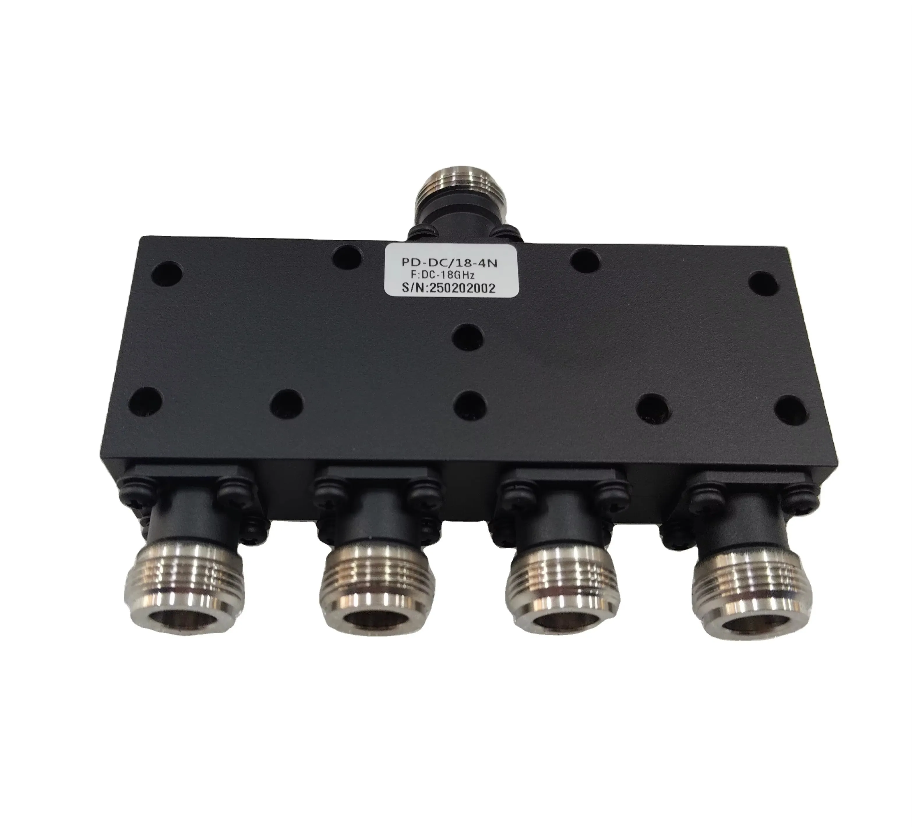 

Ku-band RF 4-way power divider DC-18GHz 4-way Wilkinson power divider