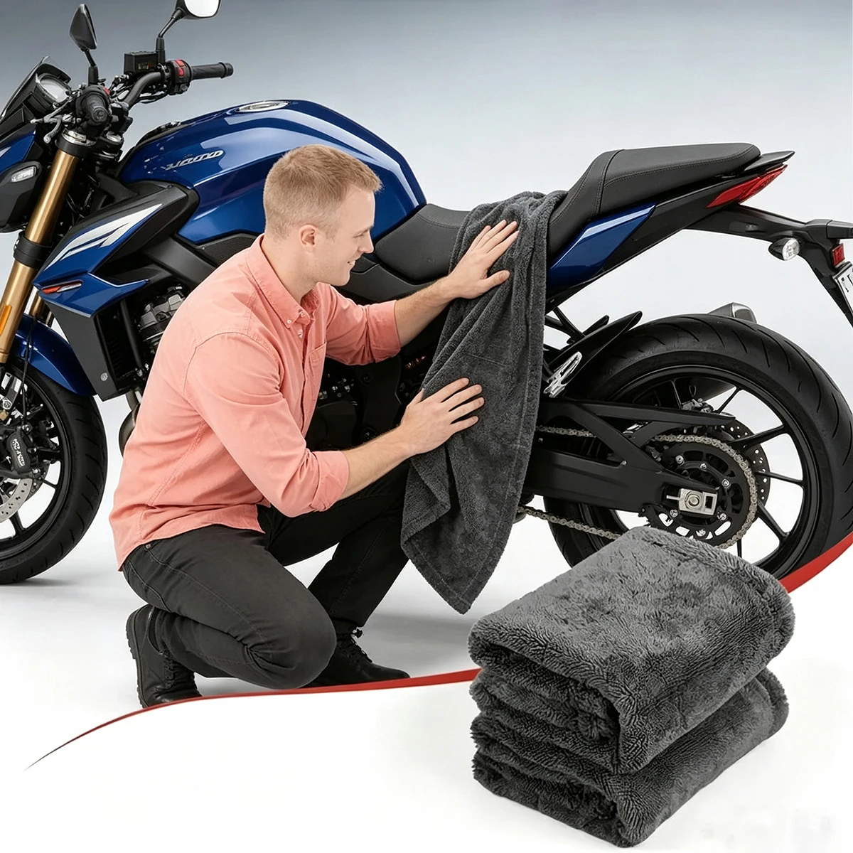 Microfiber Car Drying Towel Super Absorbent - Dark gray car microfiber towel, oversized