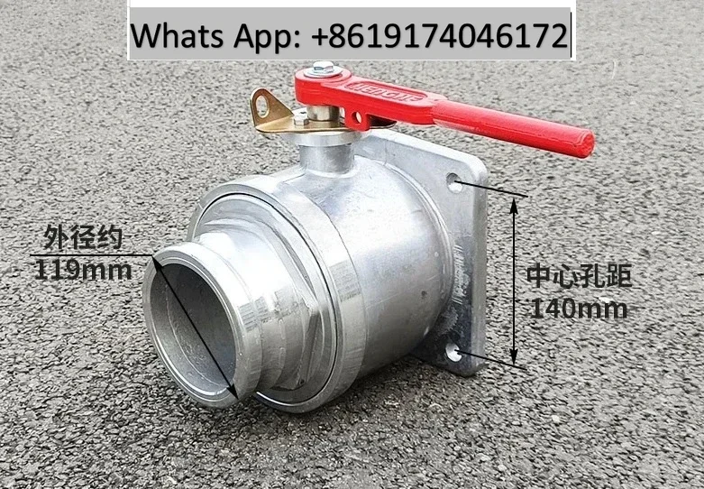 

DN150 stainless steel ball valve DN100 suction truck 4-inch discharge outlet 6-inch stolen discharge valve