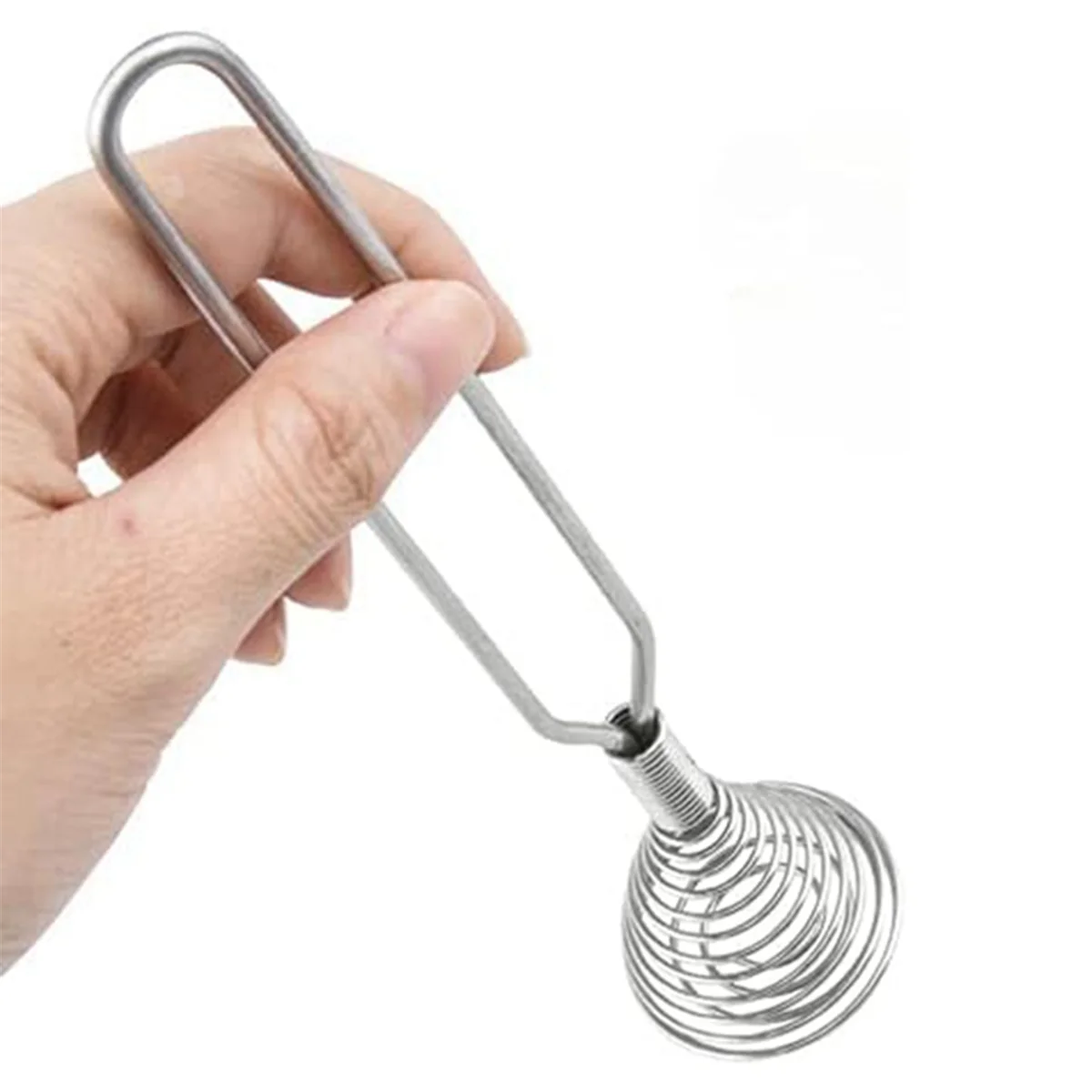 Stainless Steel Spring Coil Whisk Wire Whip-Cream Egg Beater Gravy-Cream Hand Mixer Kitchen Tool Accessories for Mixing