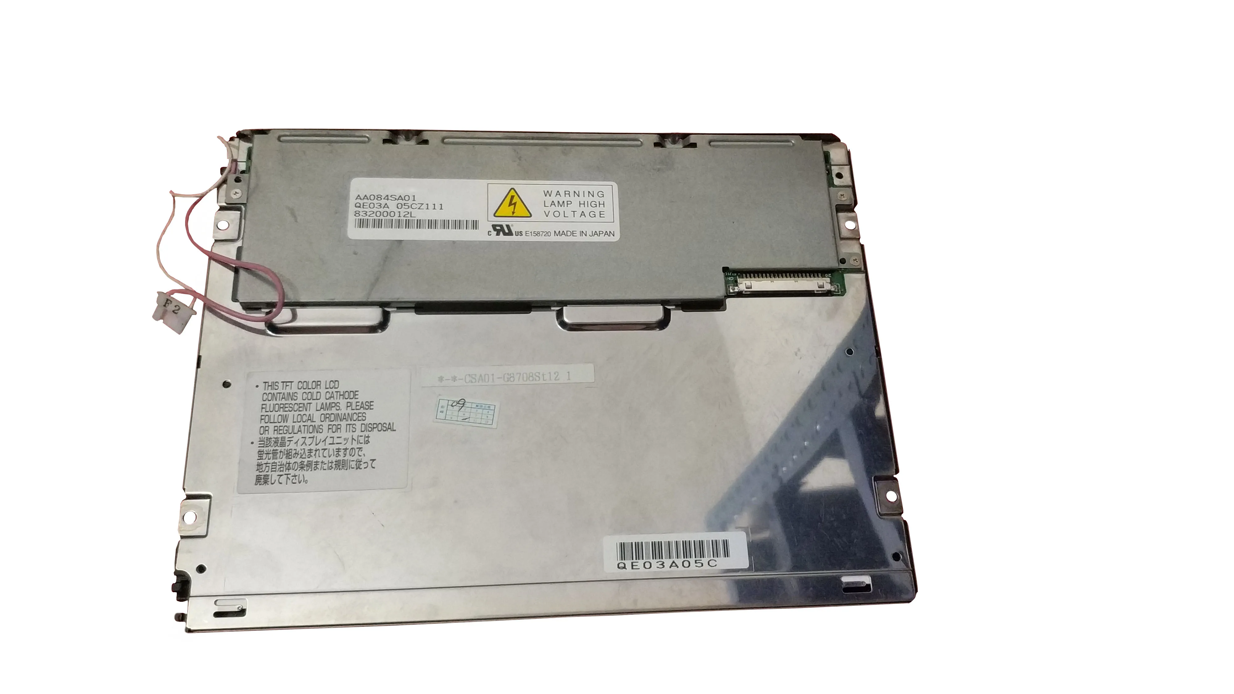 Origianl AA084SA01 8.4-inch TFT-LCD display panel 800*600 20 pins 100% tested fast delivery 1year warranty