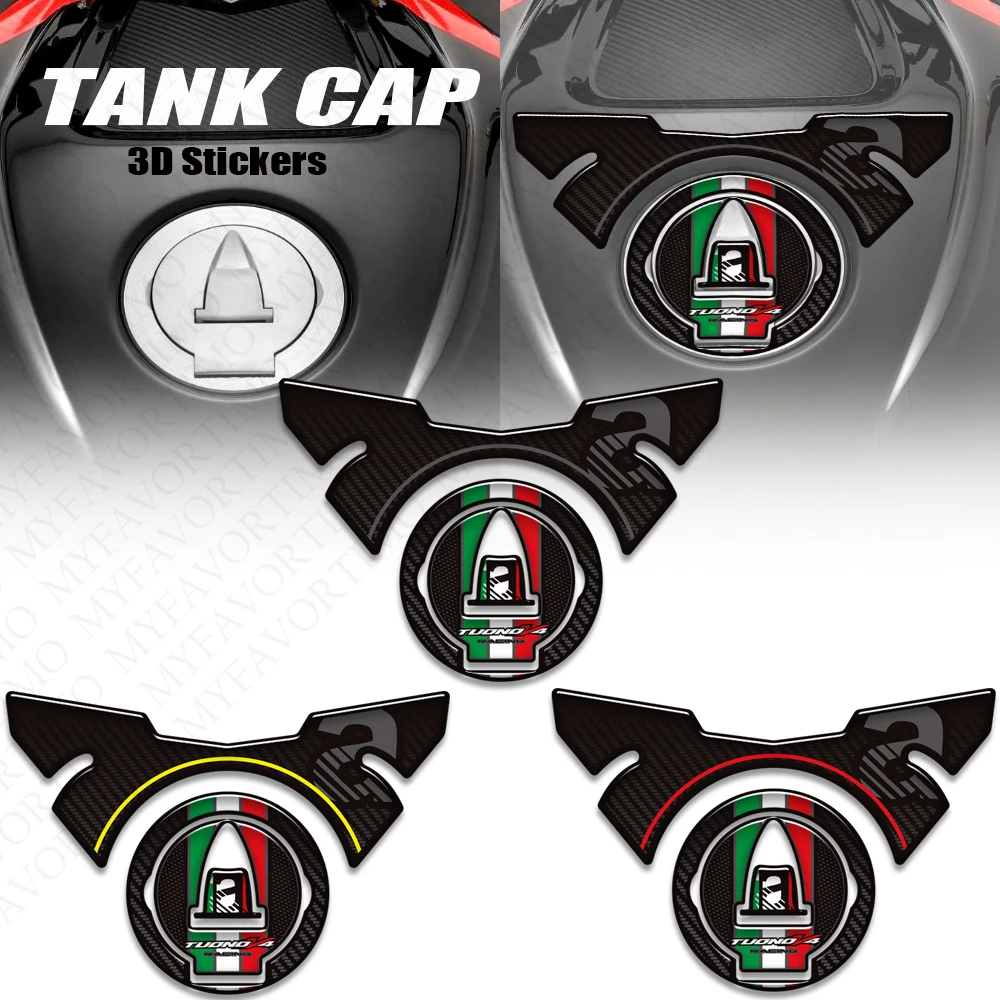 

Motorcycle 2021 - 2026 For ApriliaTuono v4 1100Tank Pad Cap TankPadGrips Gas Fairing Head Stickers Decal SetStickers Decals