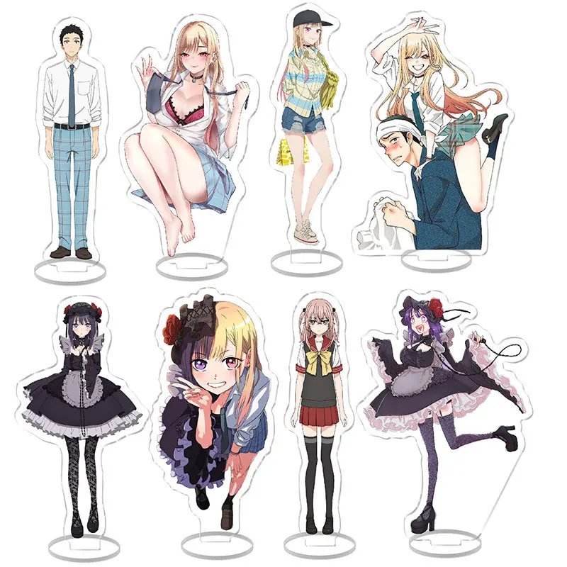 Anime Dressed Dolls Fall In Love Acrylic Stand Model Plate Decoration Desk Figure Display Couple Gift Cartoon Prime Products