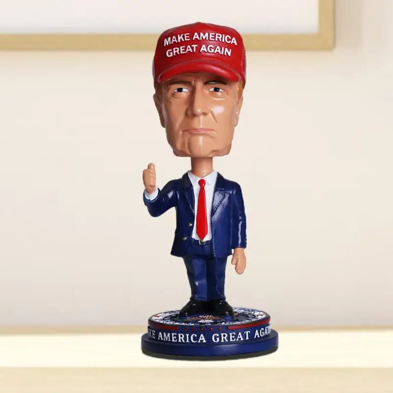 Trumps Cartoon Figures Dolls Anime Characters Donald Trumps President Models for Fans Gifts Home Offices Desktable Decoration