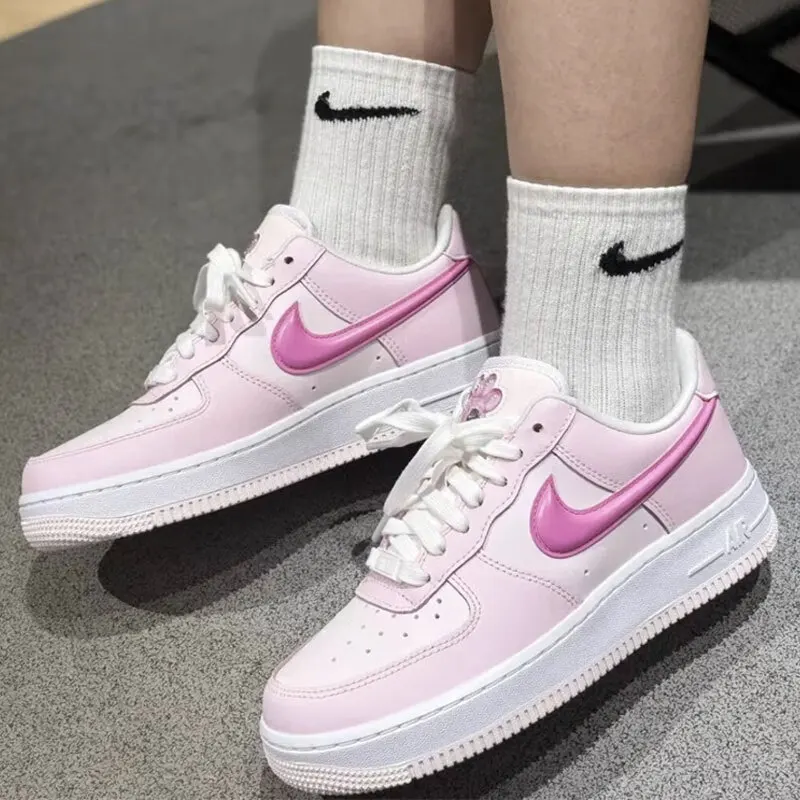 

Кроссовки Nike Air Force 1 женские, удобная повседневная модная обувь ретро-доска, розовые когти AF1