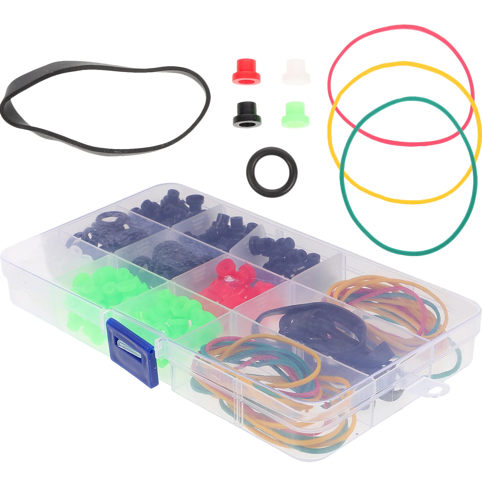 

270Pcs Shockproof Rubber Bands Set for DIY Tattoo Needles Pin Pad Accessories Stable Performance Apron Replacement Parts