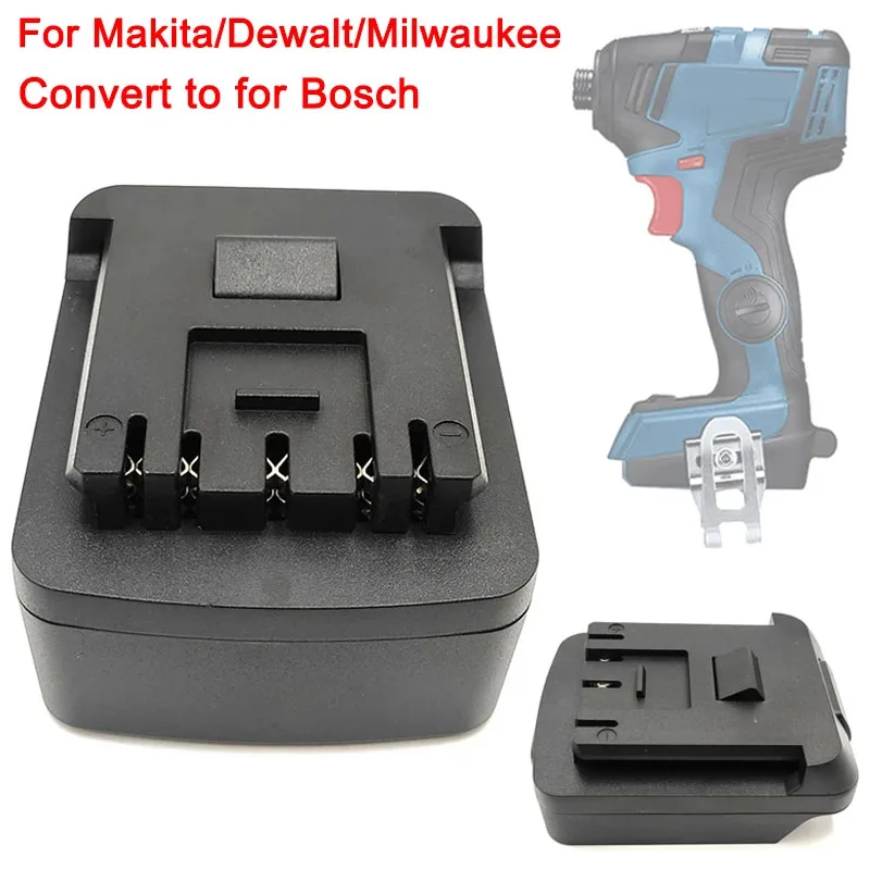 

Адаптер-переходник для аккумулятора Makita/Dewalt/Milwaukee 18 В 20 В, литий-ионный аккумулятор для аккумуляторной дрели Bosch 18 В, электроинструмент