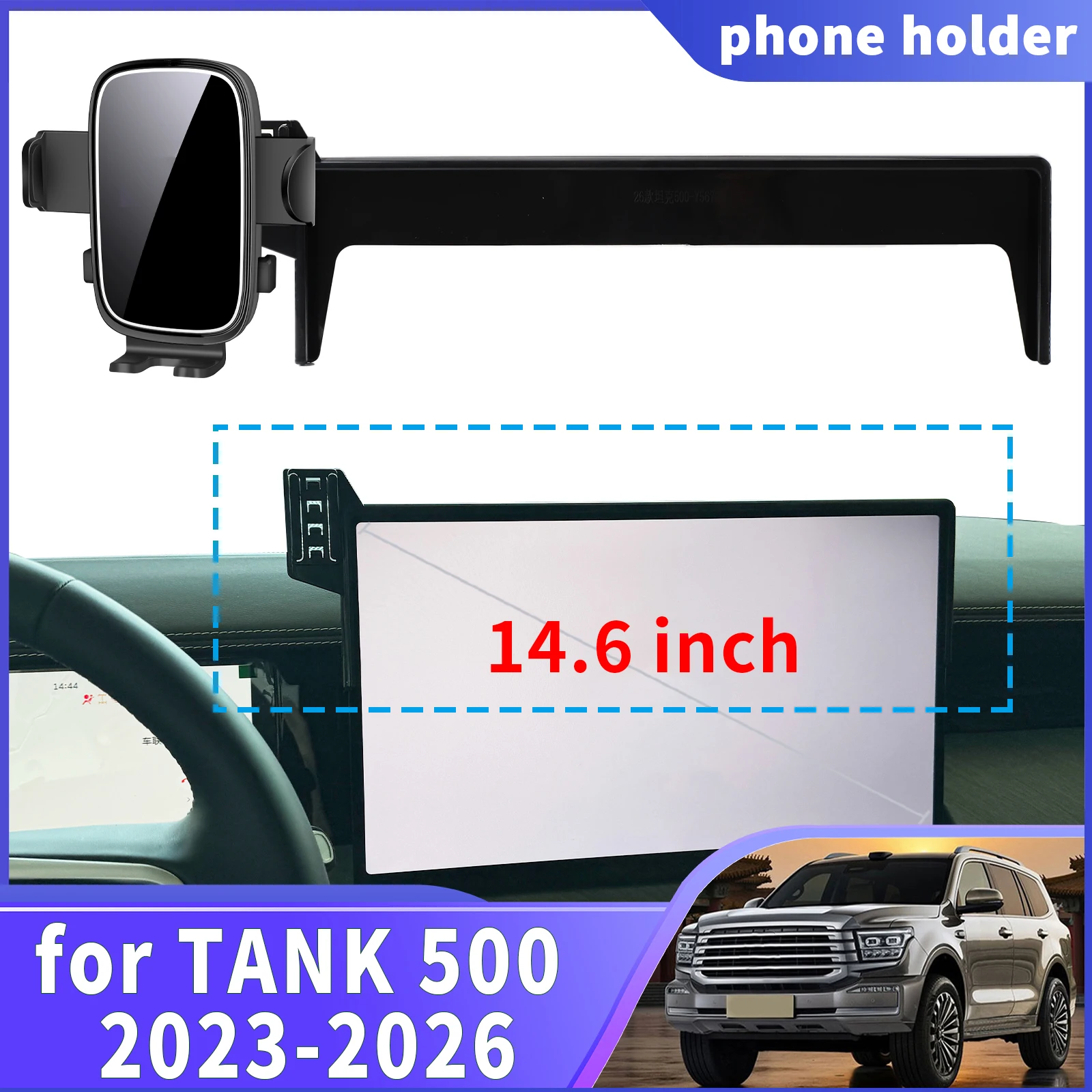 

fit for TANK 500 2023 2024 2025 2026 Navigation Phone Holder Mount Customized Car accessoires