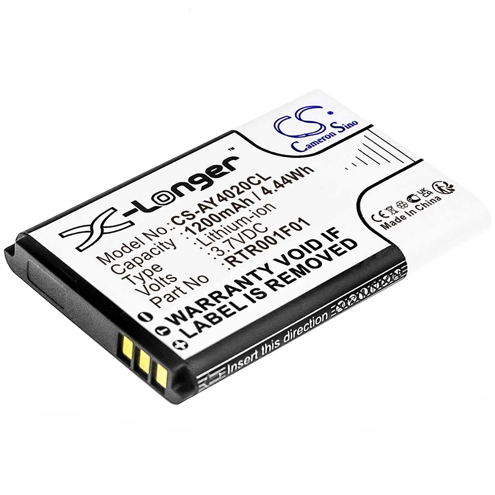 

GreenBattery 1200mAh 3.7V 4.44Wh Cordless Phone Li-ion Battery for Alcatel 10000058 RTR001F01 Mitel 51015404 Nortel 690104