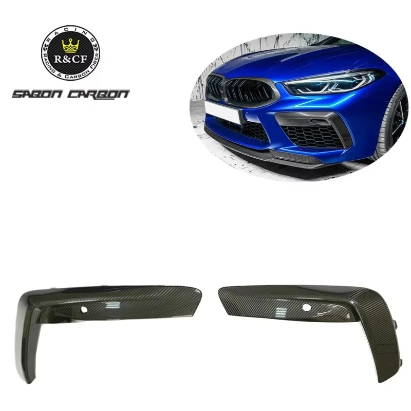 

M8 F91 F92 F93 Углеродное волокно, разделитель переднего бампера, накладка в стиле OEM для BMW M8