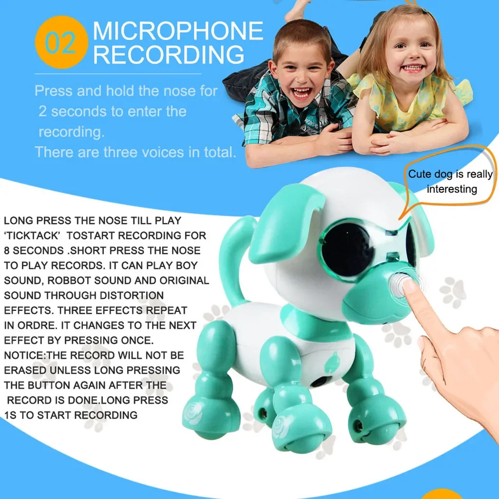 Halolo Electronic Smart Robot Dog Music Dance Walking Interaction Puppy Pet Robot Toy Intelligent Robots for Toys for Children