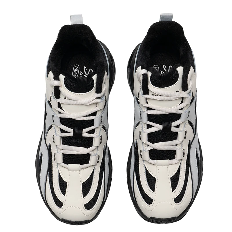 

Skechers Women's Shoes Stamina Second-Generation Fleece-Lined Mecha Shoes Retro Fashion Trendy High-Top Dad Shoes 168021-Ntbk