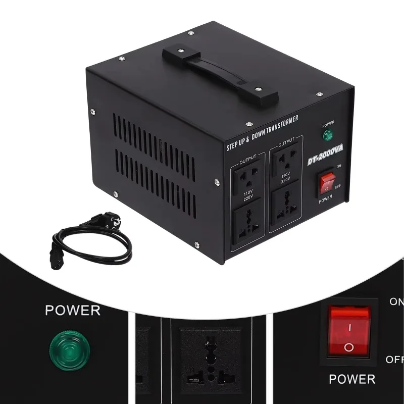 1000W-5000W Voltage Transformer Step Up/Down Power Converter 220V to 110V and 110V to 220V for Home Appliance