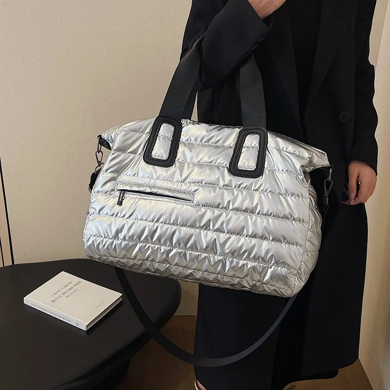 Women's Fitness Bag - Sports Bag, Waterproof for Swimming Yoga Handheld & Shoulder Strap Travel Luggage Bag with Large Capacity