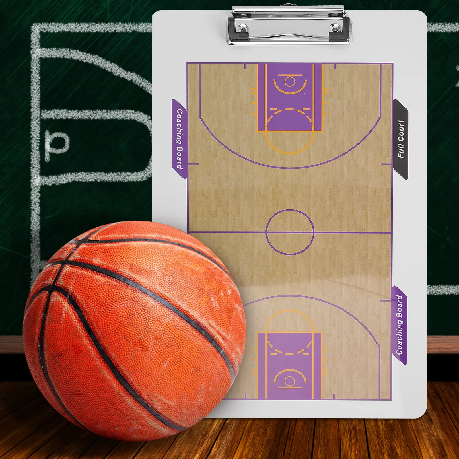 

1 set 1 Set Portable Double-Sided Basketball Coaching Board Dry Erase Clipboard Sturdy Pvc Lightweight Tactical Whiteboard For