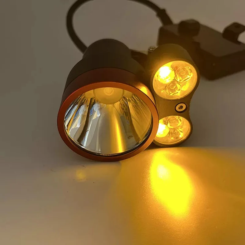 Night Vision Lamp Hunting Light White Green Yellow Red LED Headlamp with Laser