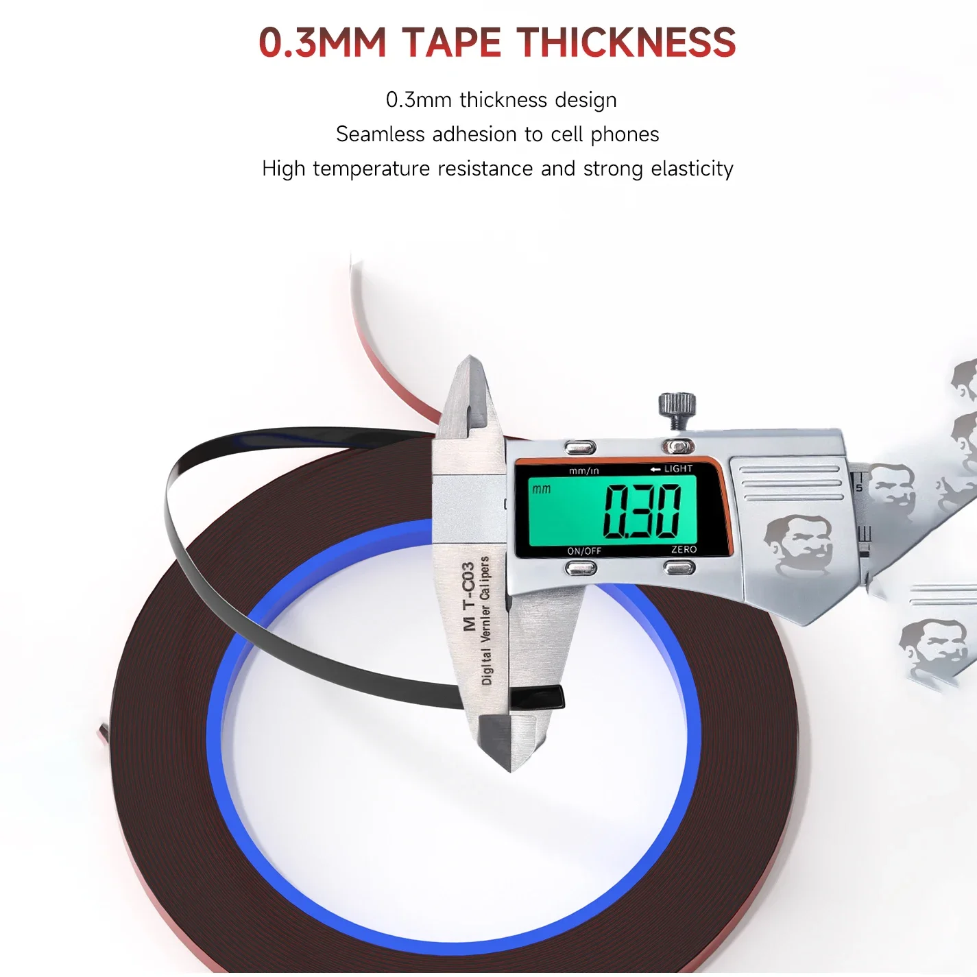 MECCANICO T3 Nastro adesivo biadesivo da 0,3 mm per montaggio schermo LCD Strumento di riparazione sigillante impermeabile per telefono cellulare