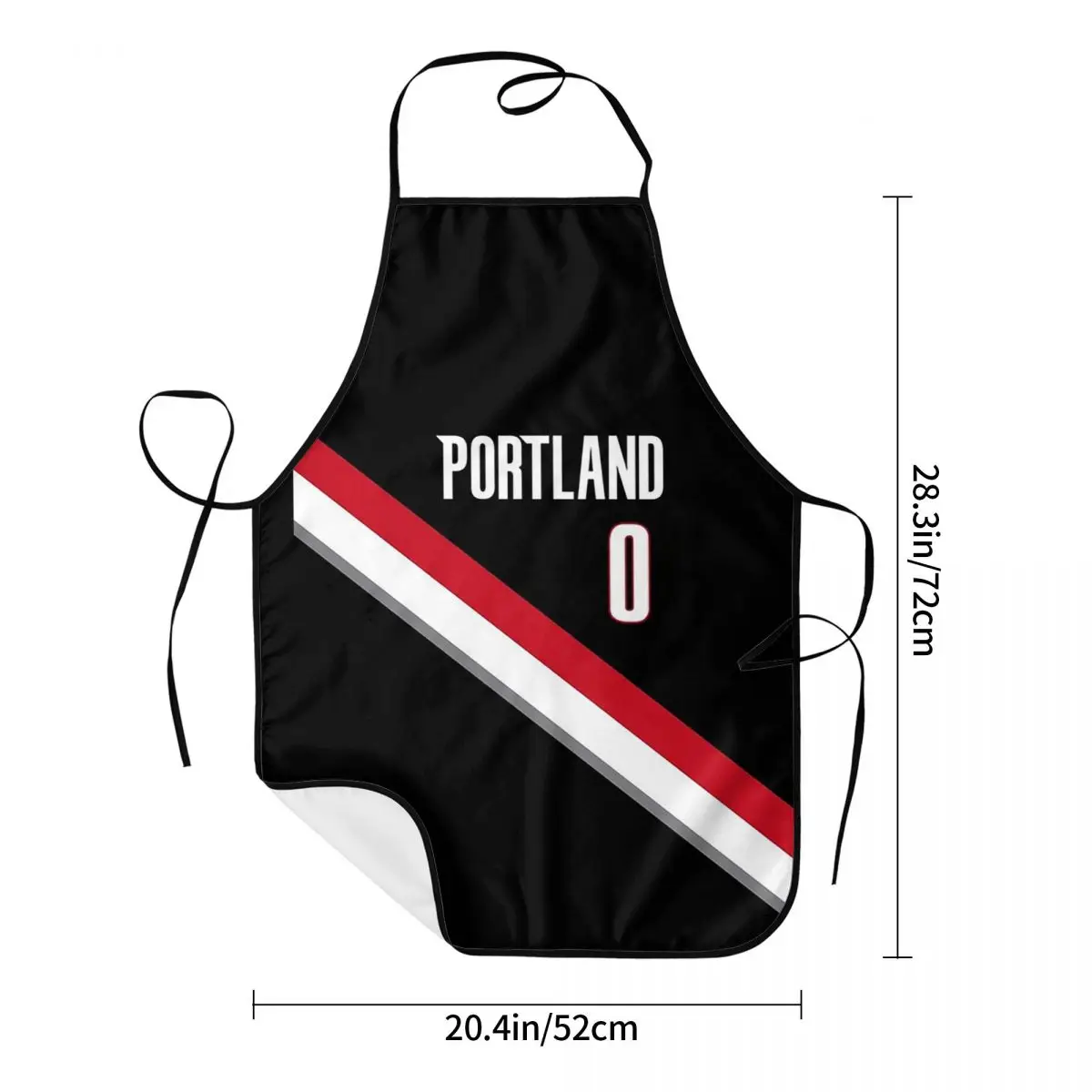 Damian Lillard - Portland Basketball Jersey Apron Chef Cooking Baking Tablier Bib Kitchen Cleaning Pinafore for Women Men