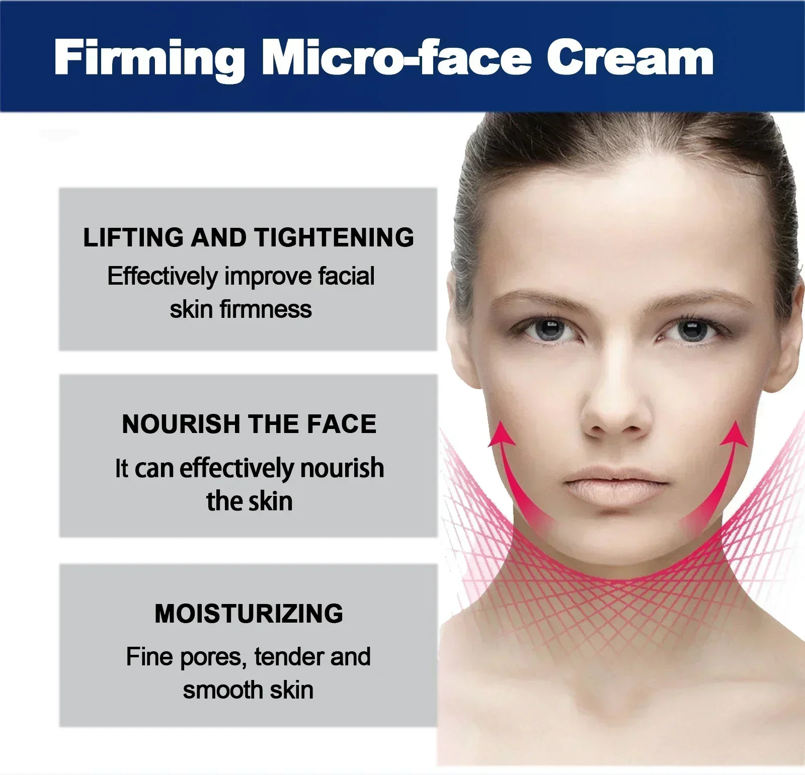 HOT SALE  V-Shape Cream Removal Double Chin Firming Tighten Mandibular line Masseter Face Muscle Fat Burning Cream9189