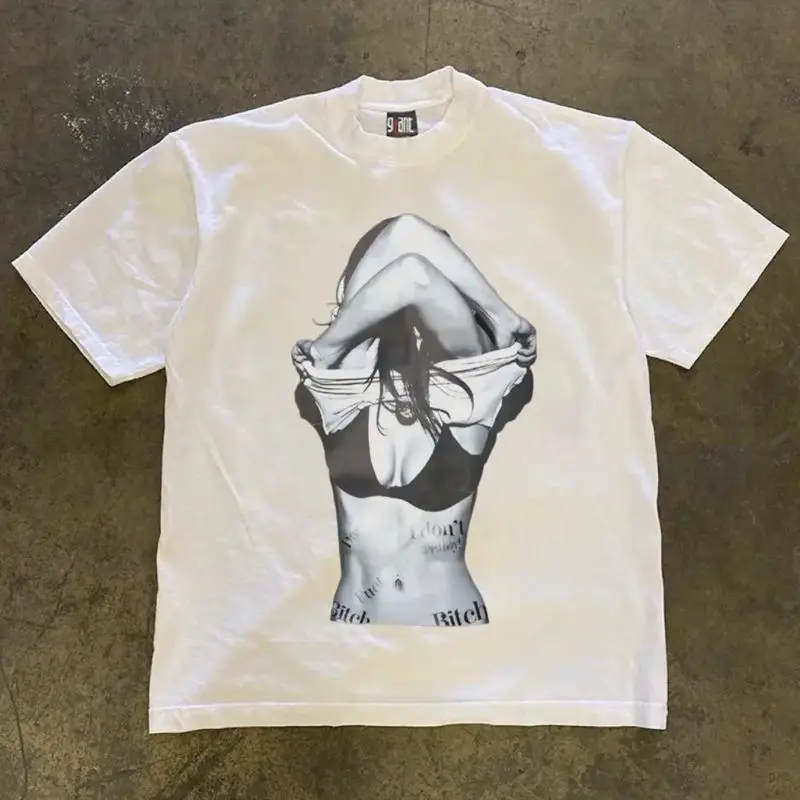 

Men's t Shirt Pure cotton Desire vintage American letter print t shirt Harajuku y2k casual o collar short sleeve unisex