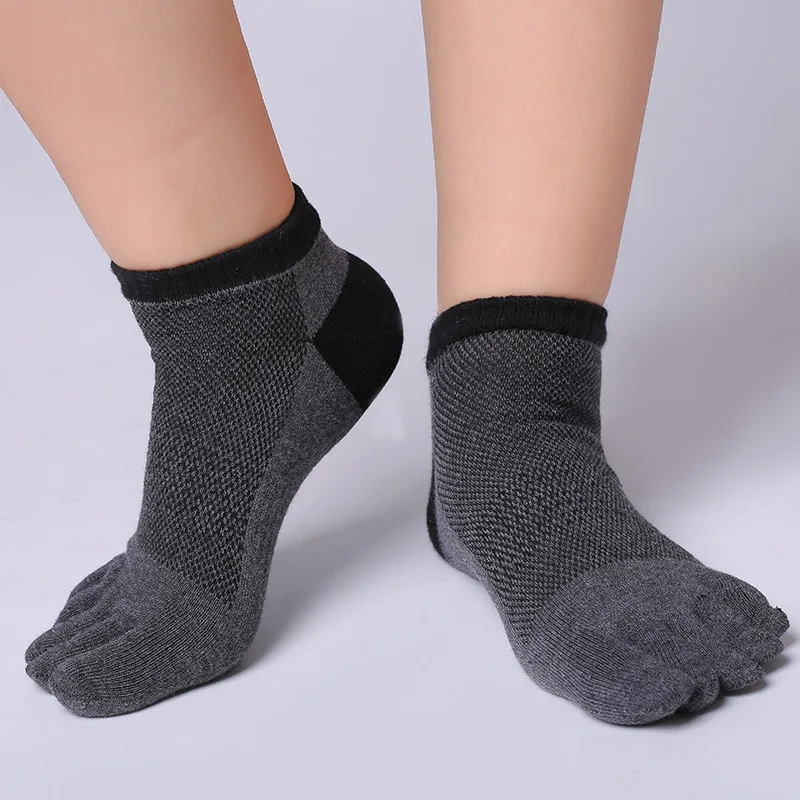 Five-finger Socks Men's Summer Cotton Thin Short Tube Split Toe Socks Absorbent Breathable