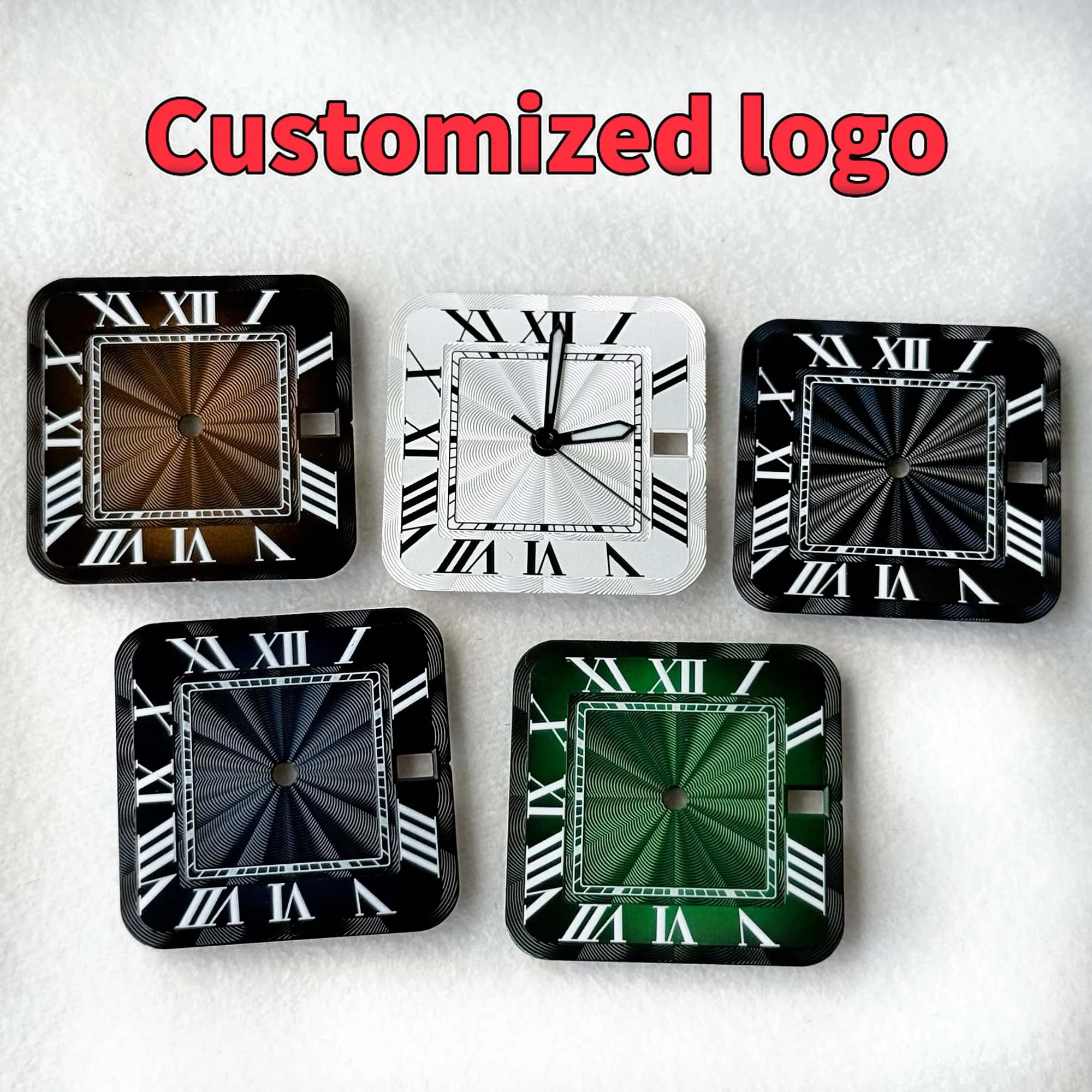 27mm square Santos N H35watch accessories customization watch module customization logo dial