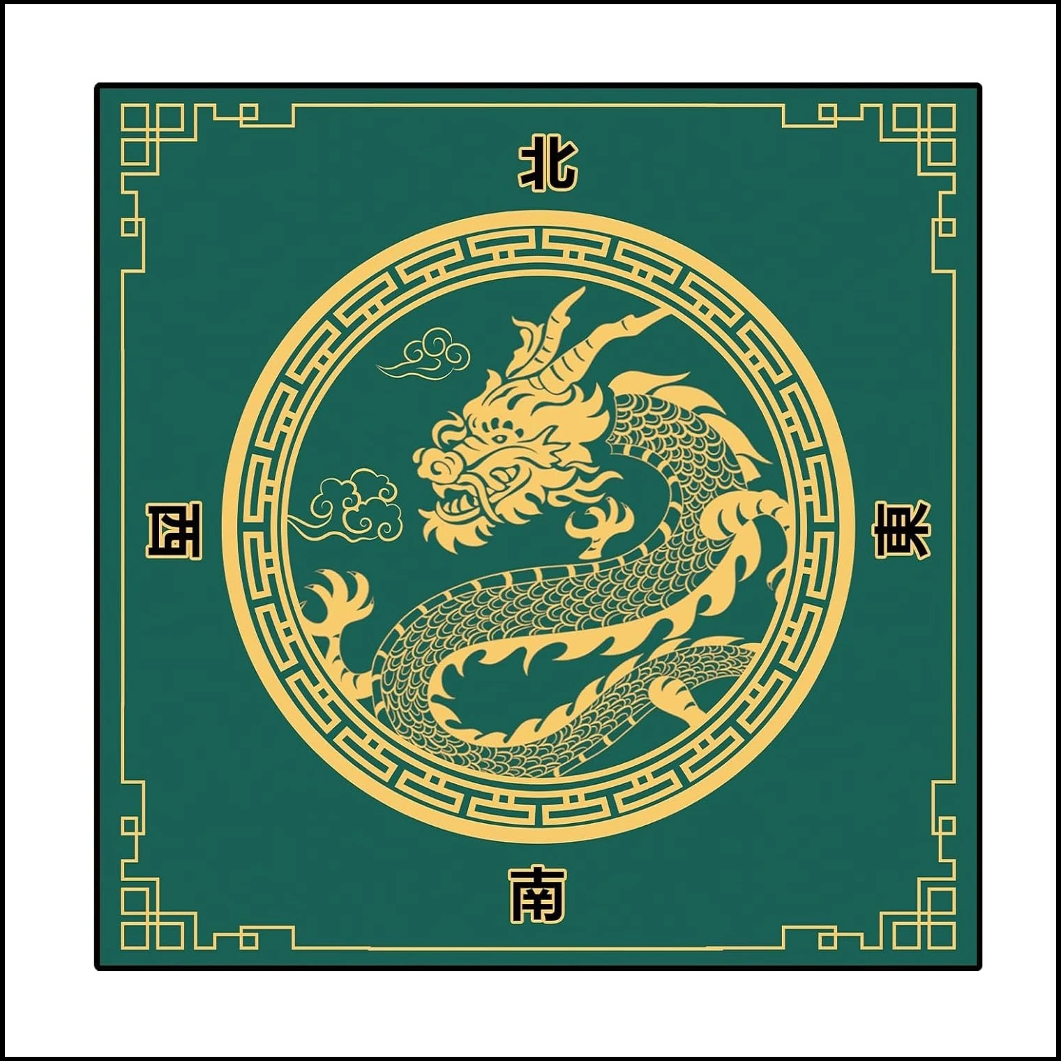 70/80/90cm Mahjong Game Rubber Table Mat Creative Design Gathering Multiplayer Game Mahjong Table Mat Entertainment Accessories